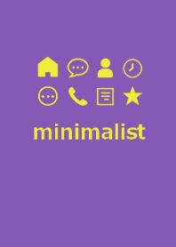 minimalist #purple yellow