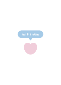 simple love heart Theme speech balloon08