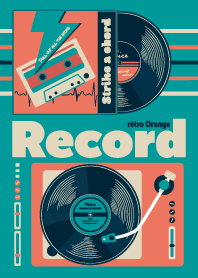 Record _ retro orange