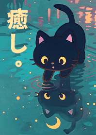 การรักษาชีวิต-แมวดำที่ชอบแอ่งน้ำ1.4