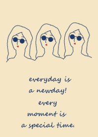 everyday is a newday (#navy beige)