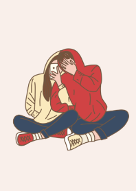 Hoodie couple : Love