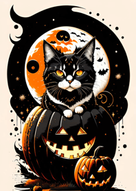 cat halloween 71f4C3