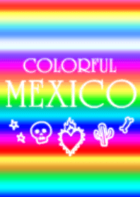 Colorful Mexico border