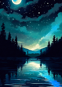 綺麗な星空の夜景着せかえ#1507