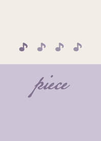 Lavender purple.Musical note