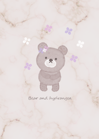 Hydrangea and bear Greige01_1