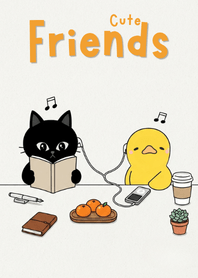 Cute Cat & Duck Music Chill