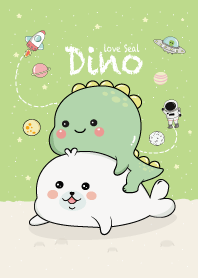 Dinosaurs love Seal. (Green)