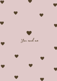pattern heart (chocolate pink)
