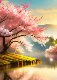 優美な春の風景の着せかえ(Spring-486)