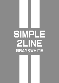 Gray & White double line(2line)