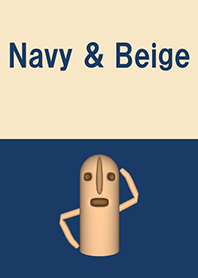 Navy & Beige Simple design 24