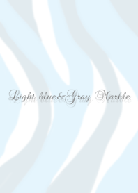 Gray＆light blue Marble