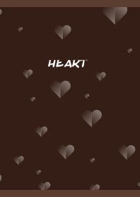 gradient heart on brown