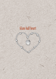 Glass ball heart 43