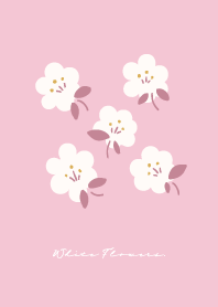 White Flowers Pattern No.6 pinkholic