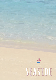 海辺 ヨット'ピンク'