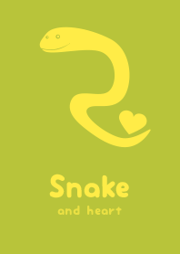 Snake & heart Citron YEL