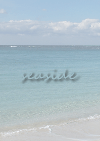平靜的海邊蒼白的風景治愈身心♪