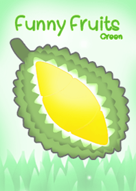 Green funny fruits