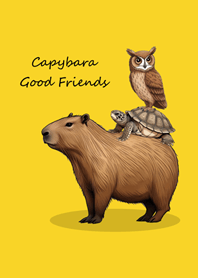 Capybara Good Friends(egg yellow)