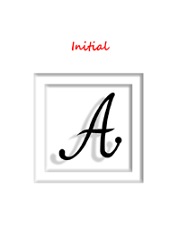 Initial A / Simple white