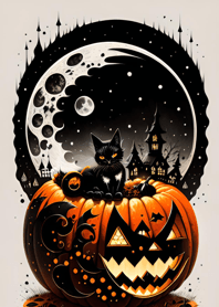 halloween cat 098672