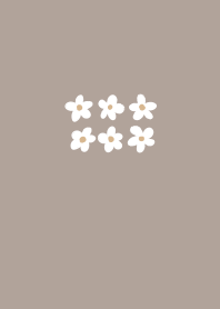 可愛咖啡色小花朵