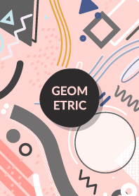 Geometric Retro Peach Schnapps