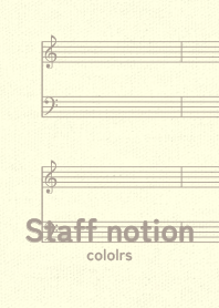 staff notation2 Cafe au lait
