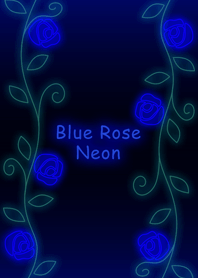 Blue Rose Neon