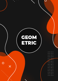 Geometric Halftone Black