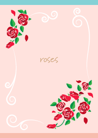 Red Roses space2 on P&B