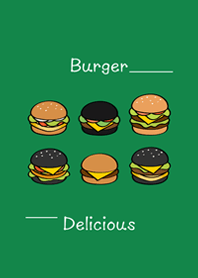 喜歡吃漢堡！(森林綠色)