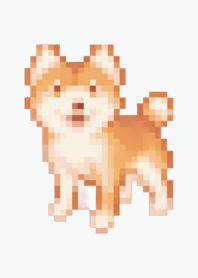 Dog Pixel Art Theme  BW 01