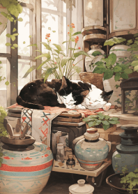 睡午覺的可愛貓貓