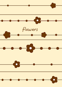 flowers. (brown)
