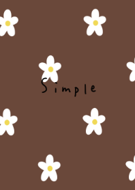 Adult brown and white flowers.