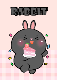Black Rabbit Love Pink Color Theme