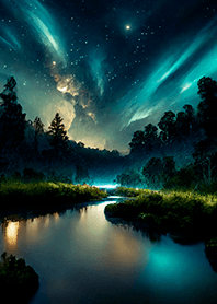 Beautiful starry night view#2673