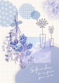 Sky and dried flowers3.