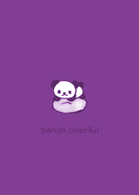 Panda colorful --- Purple