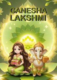 Ganesha-Lakshmi= wealth, prosperity