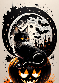 halloween cat b7aB1d