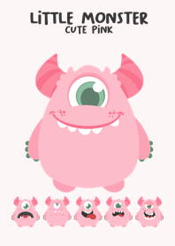 little monster cute pink