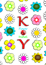 Initial K Y / Flowers - English