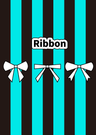 Blue stripes and ribbon