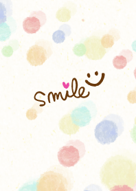 Smile heart smile5-Dot Watercolor-joc