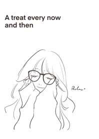 Stylish line drawing illustration 01